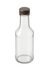 empty glass bottle isolated