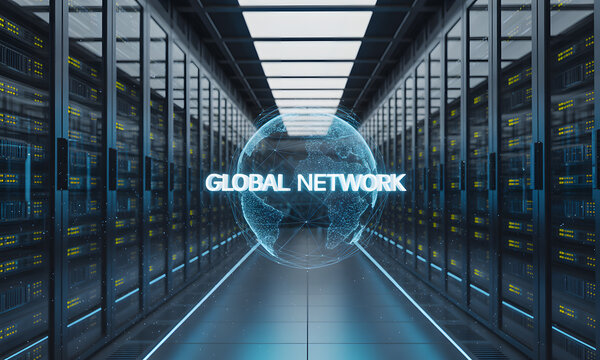 Global Network Hologram in Modern Data Center Environment - Powered by Adobe