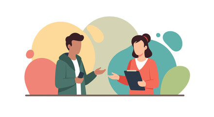 Diverse colleagues discussing project, perfect for presentations or website banners.