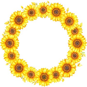 sunflower collage template