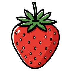 Red Strawberry Vector
