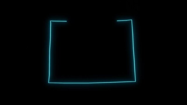 United States Wyoming Abstract Map Animation 4k