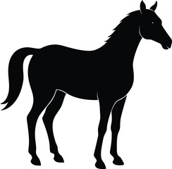 Obraz premium Basic Horse Silhouette