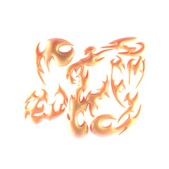 Ethnic Tribal ornamental pattern. transparent background. Y2k 3D