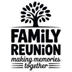 Family Reunion Logo Featuring a Heart-filled Tree