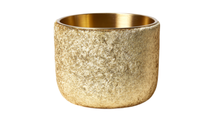 A velvet-wrapped brass prestige champagne cooler crafted with dual-layer luminous textures, white background --ar 16:9