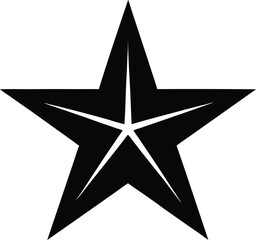 Fototapeta premium Star Silhouette Solid Black