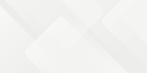 3D white geometric abstract background overlap layer on bright space with rounded rhomb effect decoration