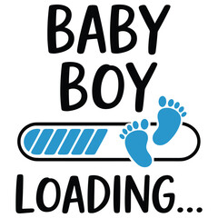 Baby Boy Loading Graphic Design