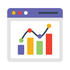 Website Analysis Flat Vector Icon Eps 10 Files