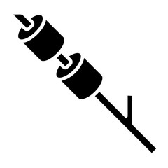Marshmallow on a Stick Icon: Roasting Sweet Treat