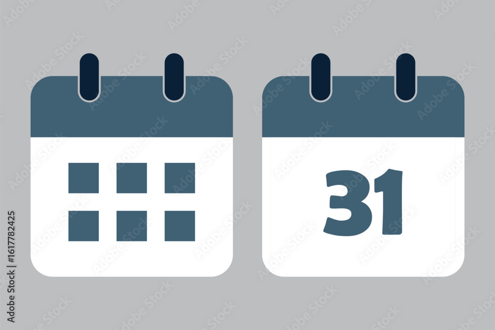 Poster calendar icons showing dates vector. calendar icon collection. event reminder symbol. calendar sched