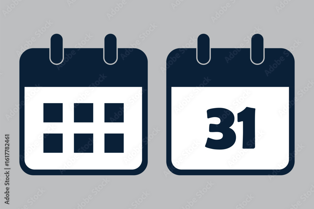 Poster calendar icons showing dates vector. calendar icon collection. event reminder symbol. calendar sched
