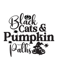 Black Cats & Pumpkin Paths