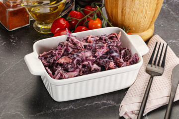 Coleslaw salad with cabbage and carrot