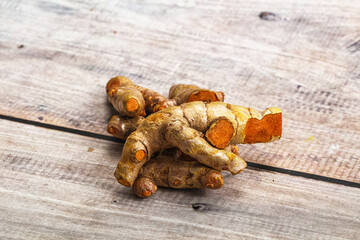 Fresh young Tumeric root heap