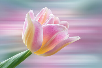 Fototapeta premium Dream abstract blurry motion vibrant flower posters,summer blossom flower iridescent background