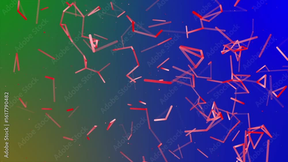 Poster red plexus cloudy flashy particle form,futuristic neon graphic background. background with connectin