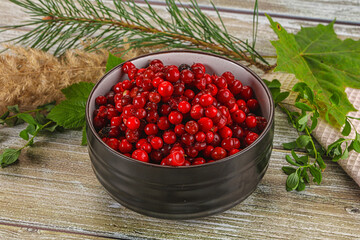 Natural organic wild forwst lingonberry
