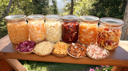 jars of pickled tomatoes