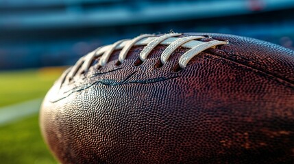 American Football Close Up