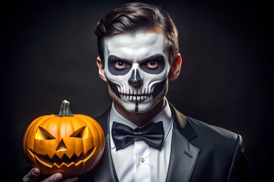 Happy senior couple in santa hats with a christmas gift