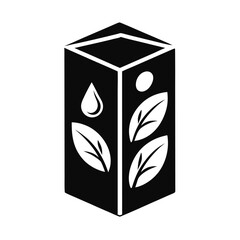 Clean black line art of an organic conditioner bottle on a white background