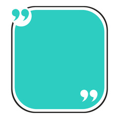 Bubble testimonial banner, quote, infographic. Social media post template designs for quotes. Empty speech bubbles, quote bubbles and text box