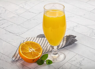 Fresh Orange juice with fruit