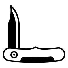 Pocket Knife Icon Illustration