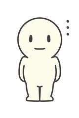A person standing silently.