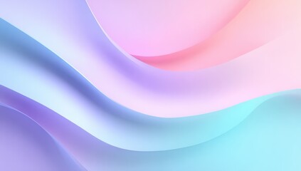 Fototapeta premium Abstract pastel waves (5)