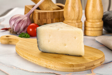 Sheep hard cheese Caprino Romano