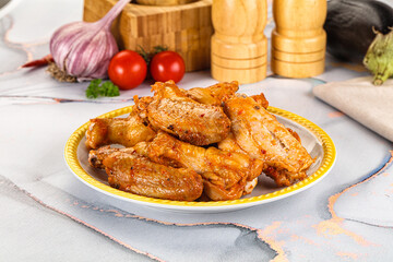 Grilled spicy chili chicken wings