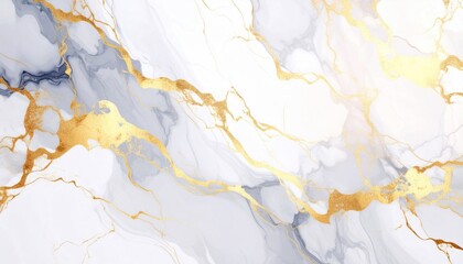 Fototapeta premium Elegant Gold and Gray Marble Texture: Abstract Art