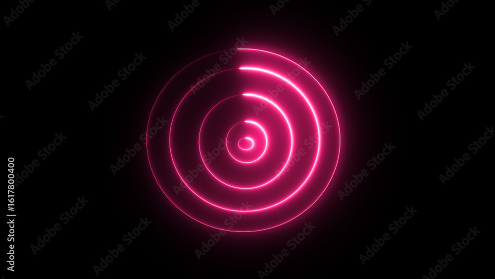 Aufkleber progress loading bar illustration background. graphics design circle glow with purple tone backgroun