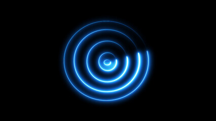 Loading Icon. graphics design Circle glow with blue tone background vector illustration