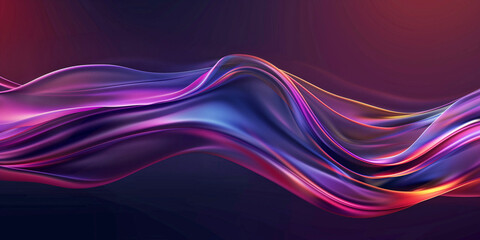 Abstract glossy waves background pattern. Blue purple waves texture background wallpaper. Dark digital artistic artwork raster bitmap illustration. Graphic design art. AI artwork.