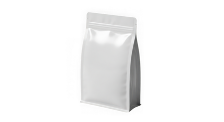 Ai generated image of empty flat bottom pouch packaging isolated on transparent background