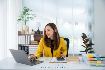 Focused Professional: A poised professional, bathed in natural light, skillfully navigates a...