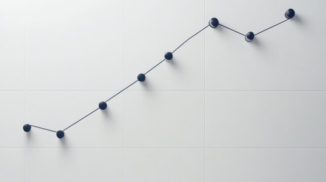 Simple upward trending line graph