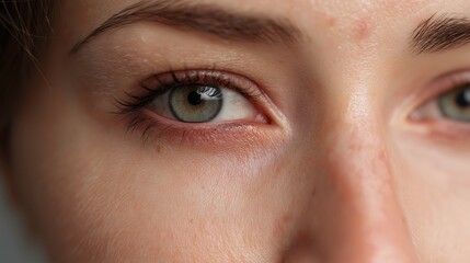 Close-Up of a Human Eye with Natural Detail