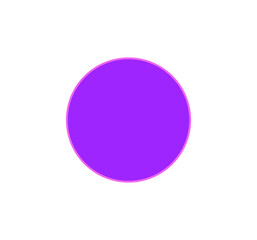Flat purple circle with soft pink border on transparent background, simple round element for icons, UI, or highlights