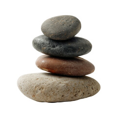 Fototapeta premium Stacked stones, balanced and serene