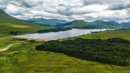 Loch Tulla lake, Scotland, United Kingdom