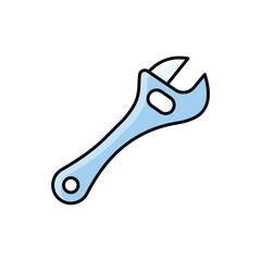 Carriage Wrench Icon vector