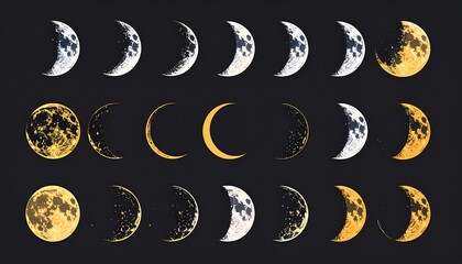 Celestial Dance: A Visual Guide to Lunar Phases