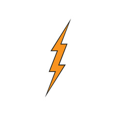 Simple lightning illustrations for a design, flat design for element