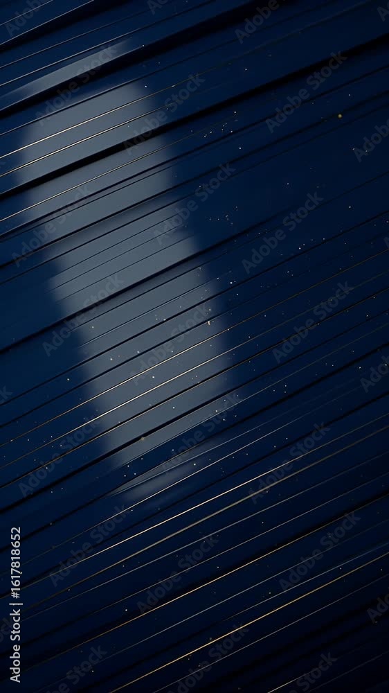 Aufkleber abstract 3d blue background with golden lines and particle effect