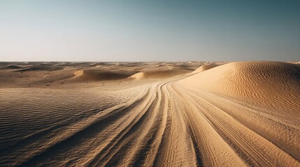 Naklejka premium vast desert landscape